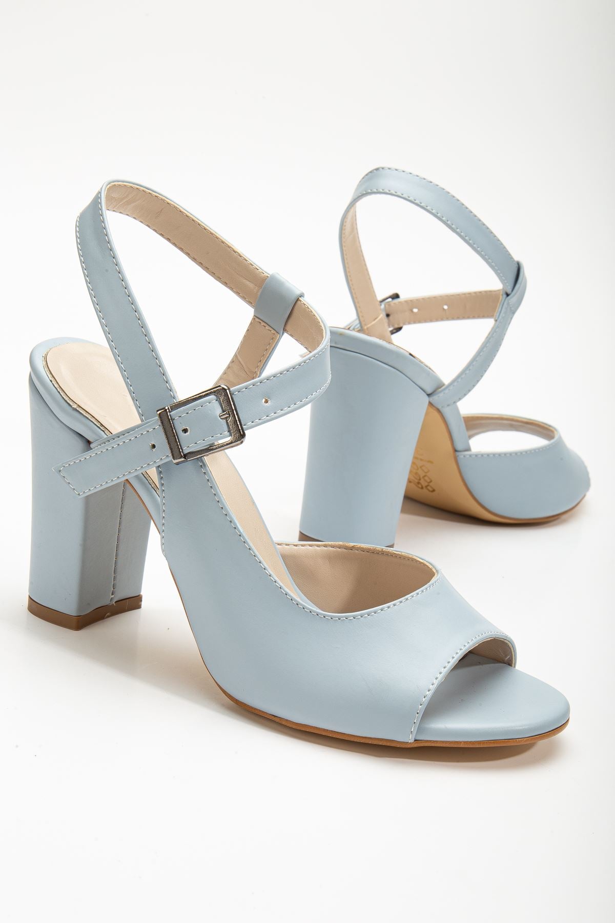 Lovisa Heeled Baby Blue Skin Women's Shoes - STREETMODE ™