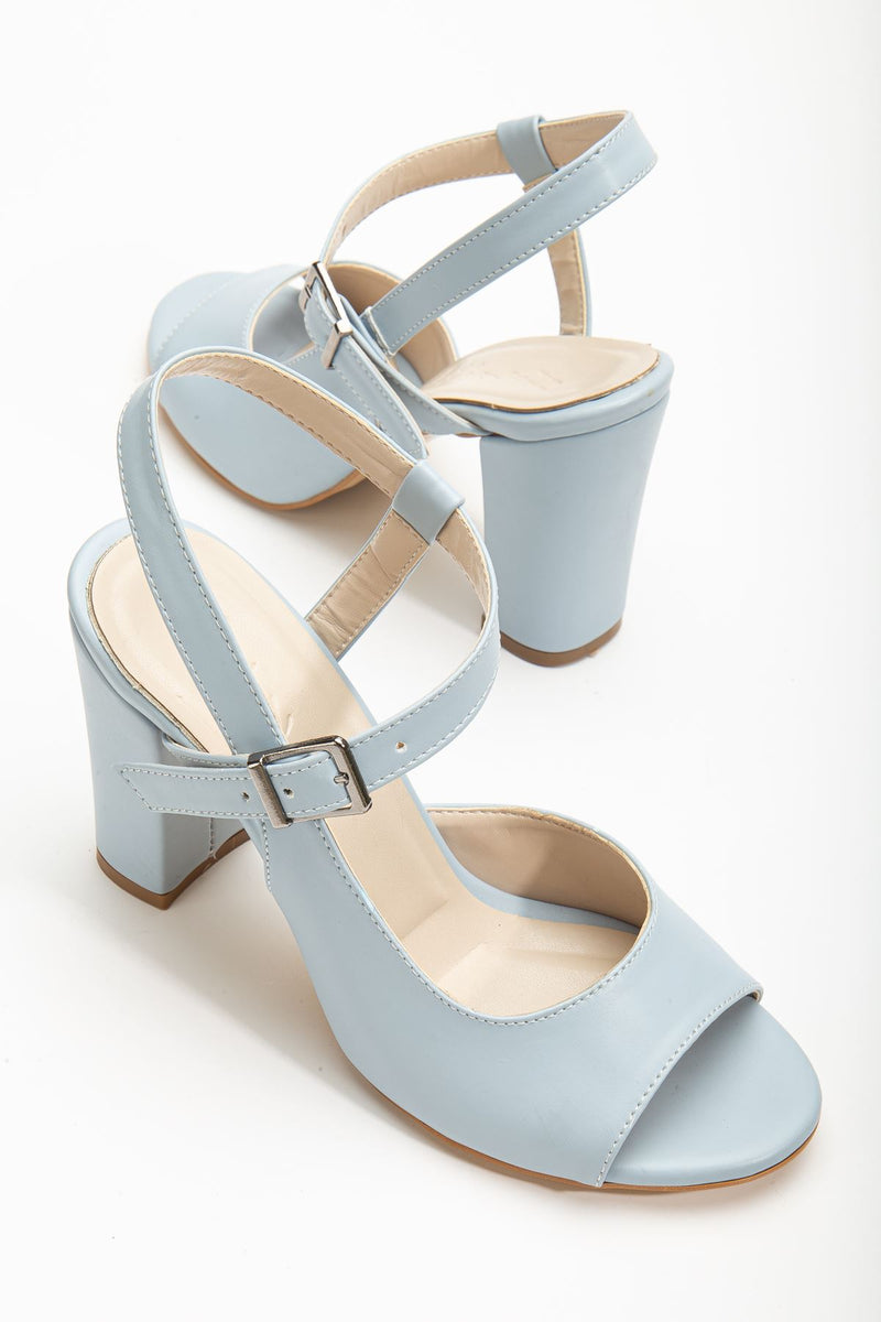 Lovisa Heeled Baby Blue Skin Women's Shoes - STREETMODE ™
