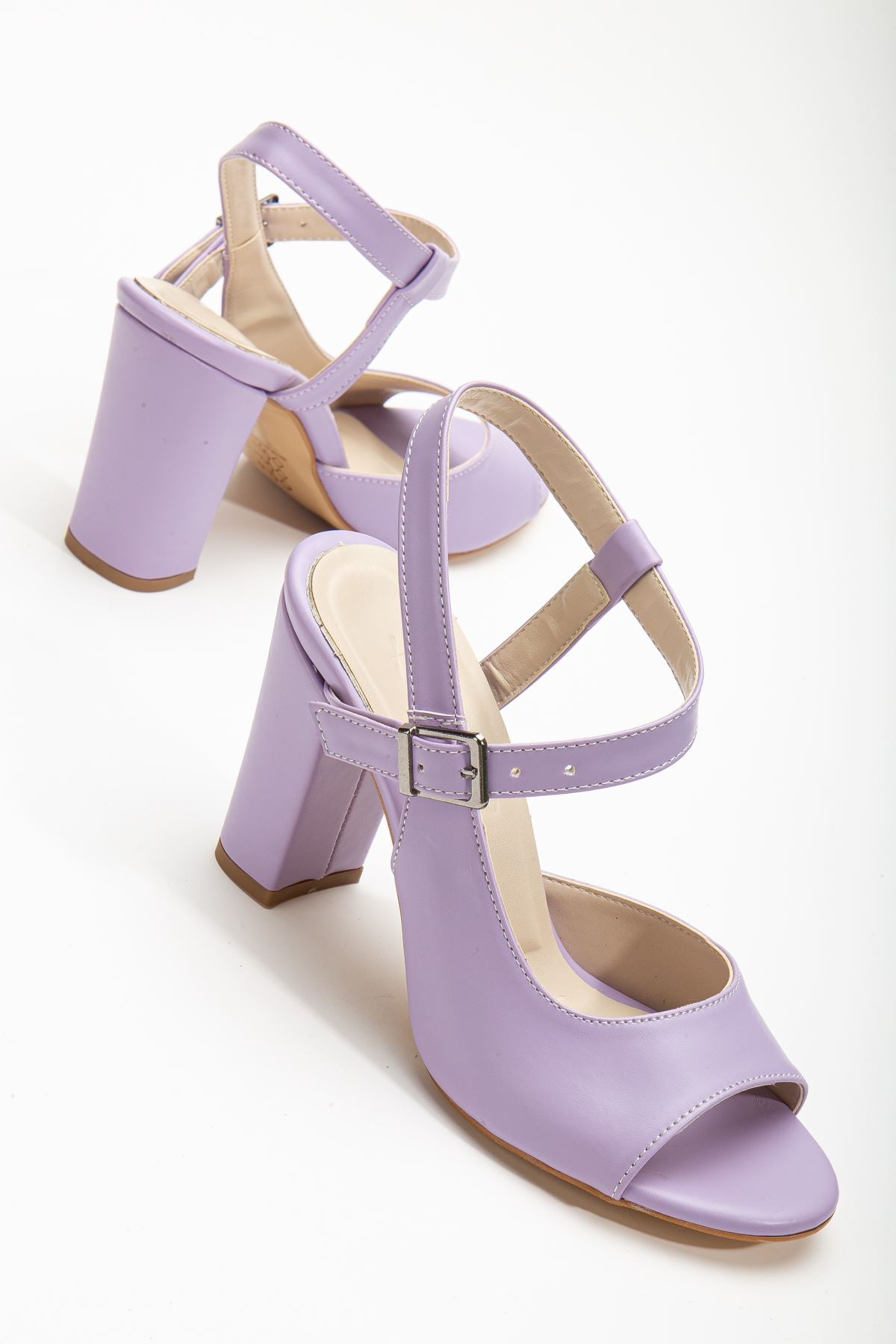 Lovisa Heeled Lilac Skin Women's Shoes - STREETMODE ™