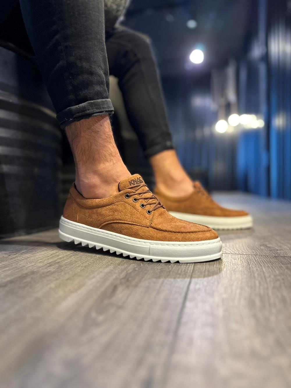 Men Daily Shoes T12 Brown Suede - STREETMODE ™