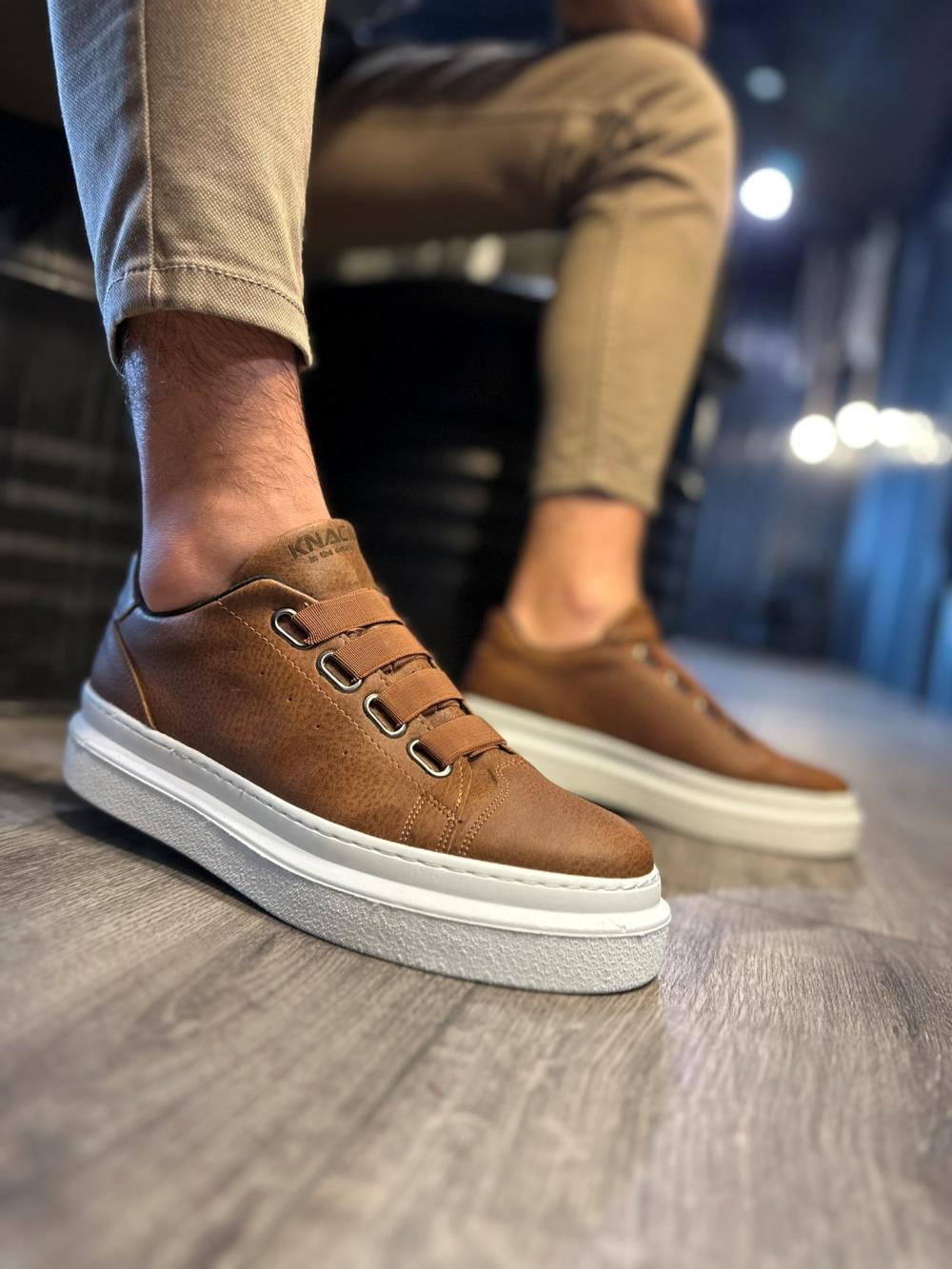 Men's Casual sneakers Shoes 521 Brown - STREETMODE ™