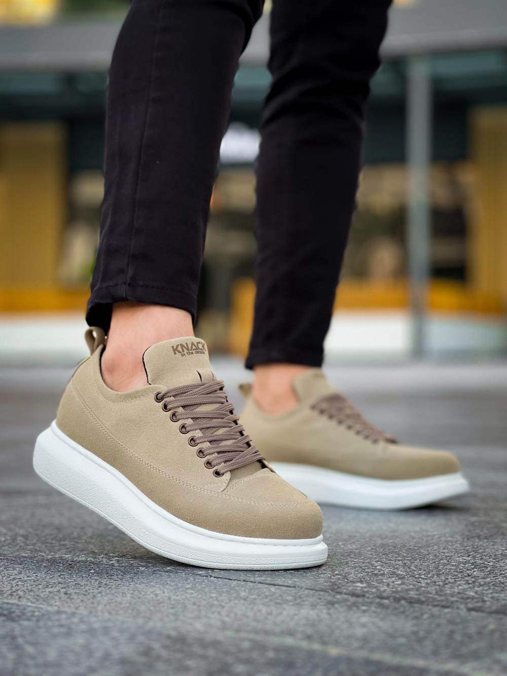 Zapatillas deportivas casuales para hombre 814 Mink Suede