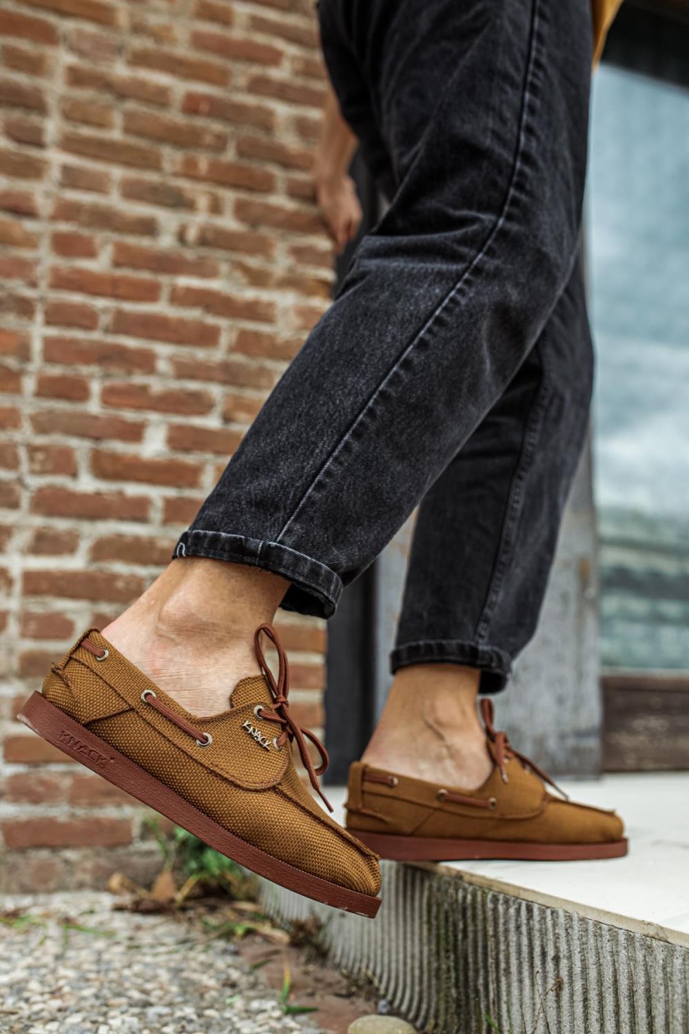 Men's Ocher Seasonal Linen Shoes - STREETMODE ™