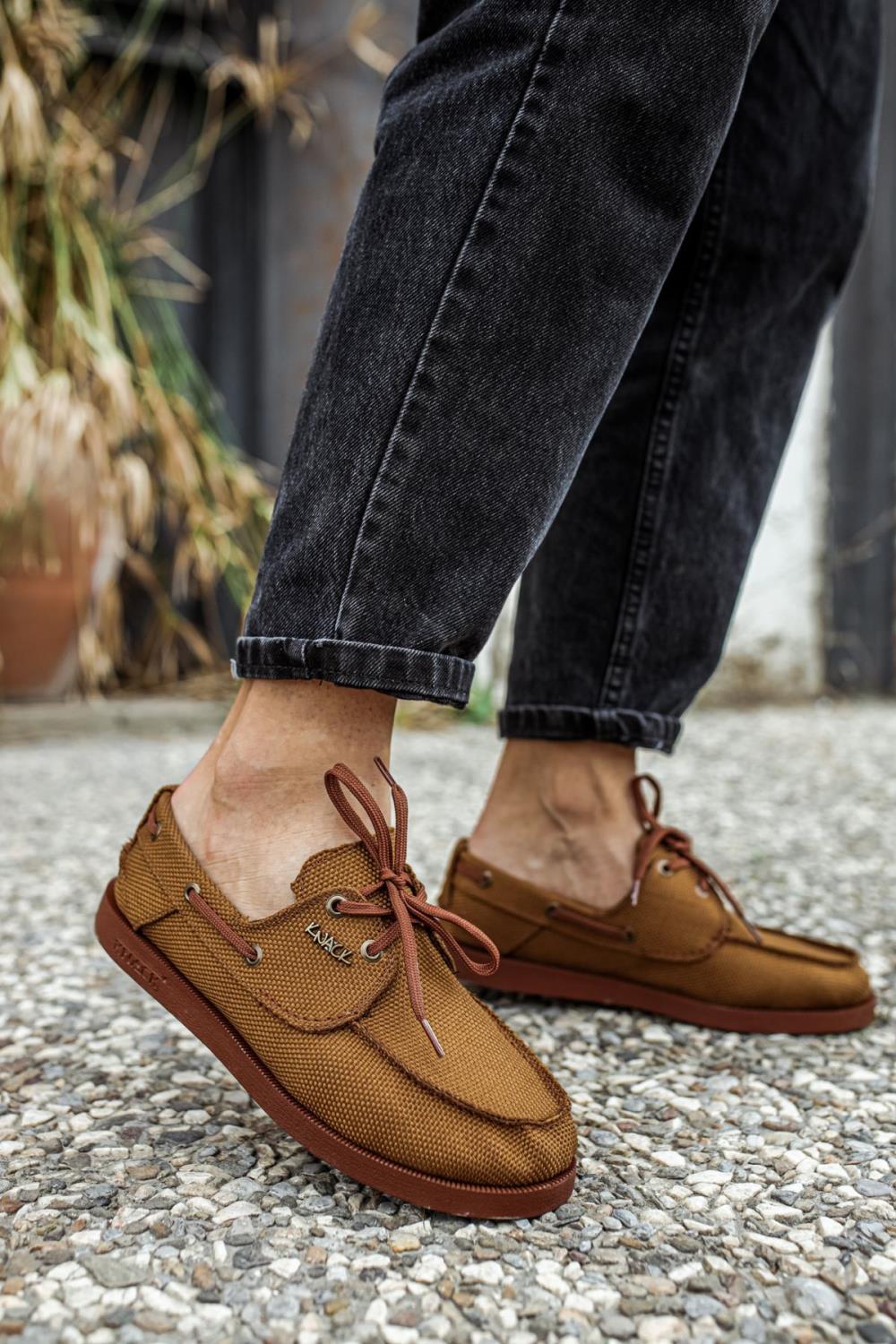 Men's Ocher Seasonal Linen Shoes - STREETMODE ™