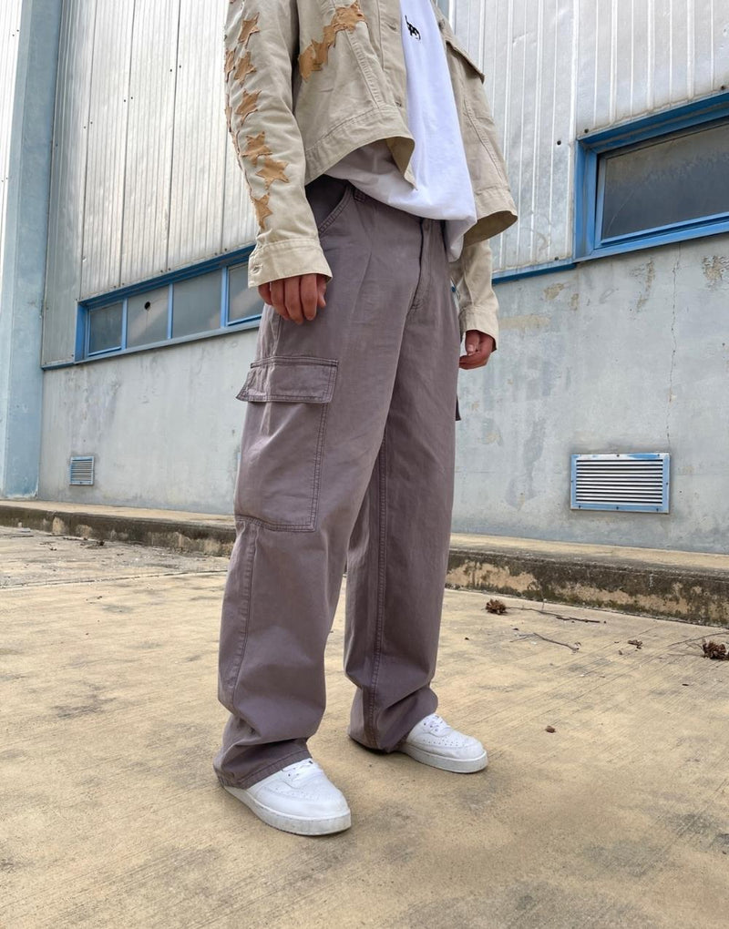 Men's Premium Baggy Cargo Pants Smoked - STREETMODE ™