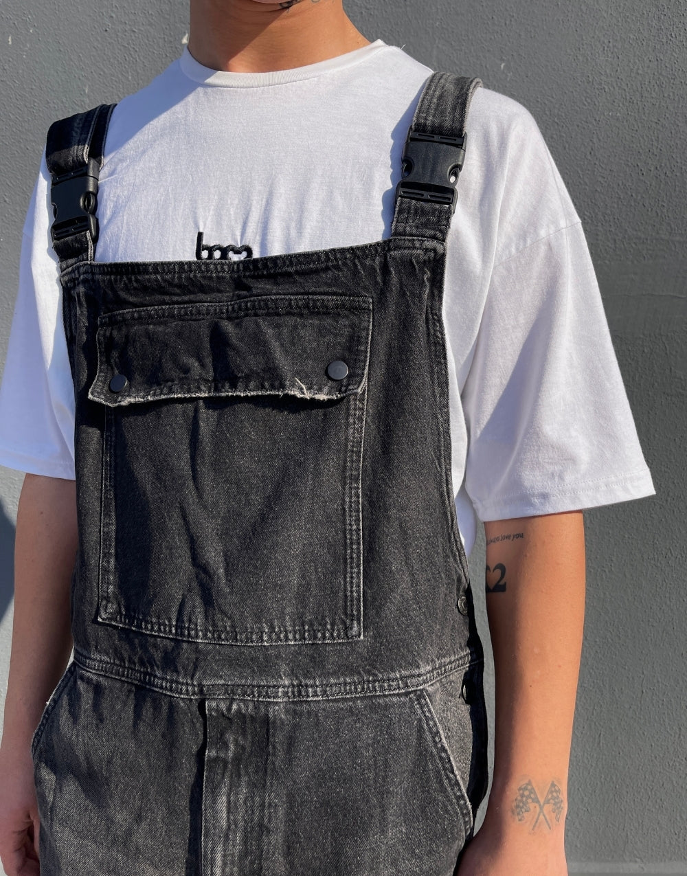 Men's Premium Baggy Fit Denim Overalls Jumpsuit