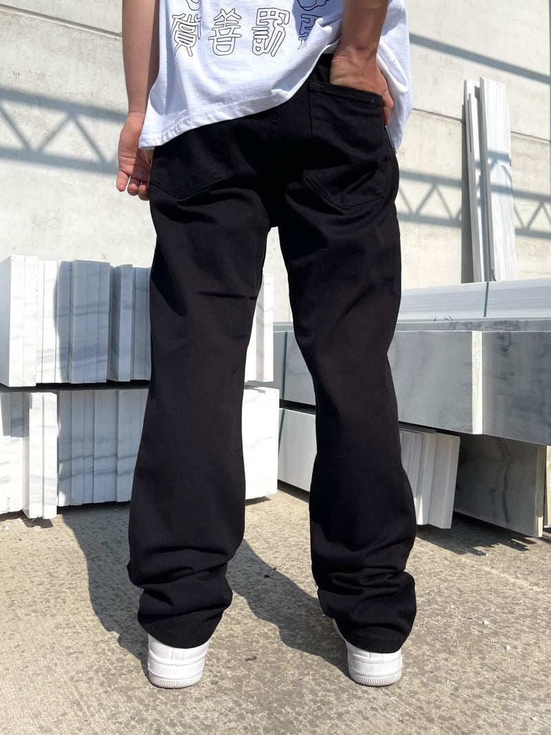 Men's Premium Baggy Men's Jeans Black - STREETMODE ™