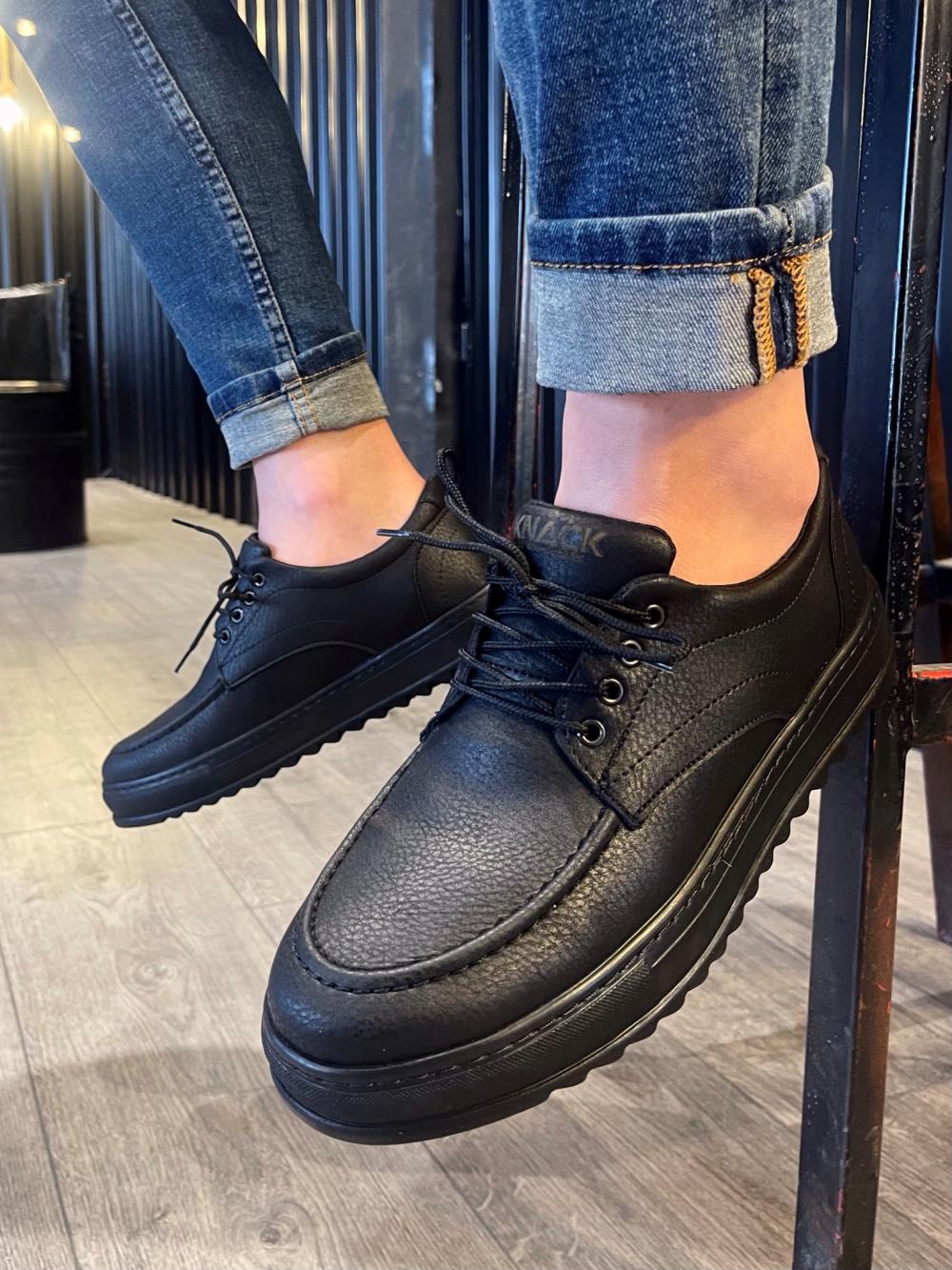 Men's Sneaker Black Sneaker Sports Shoes - STREETMODE ™