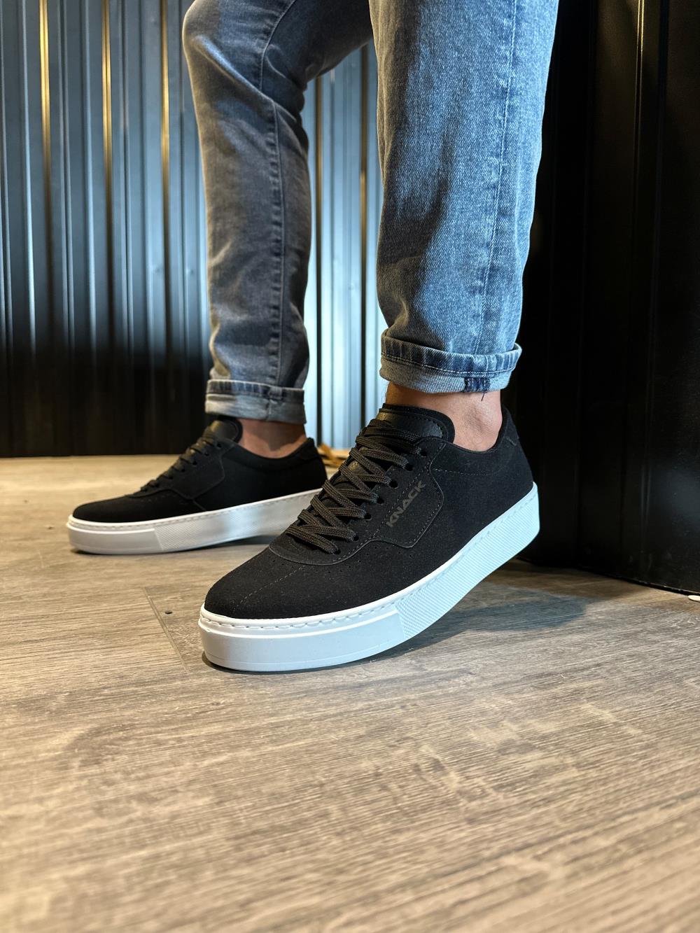 Men's Sneaker Casual Shoes 060 Black Suede - STREETMODE ™