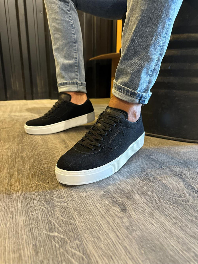 Men's Sneaker Casual Shoes 060 Black Suede - STREETMODE ™