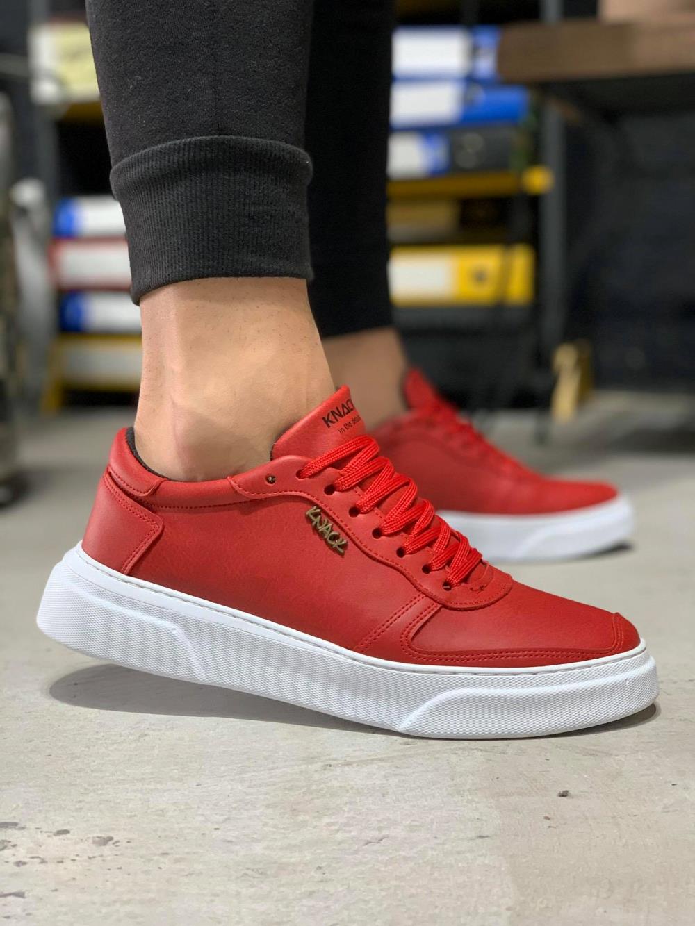 Men's Sneaker Casual Shoes 222 Red - STREETMODE ™