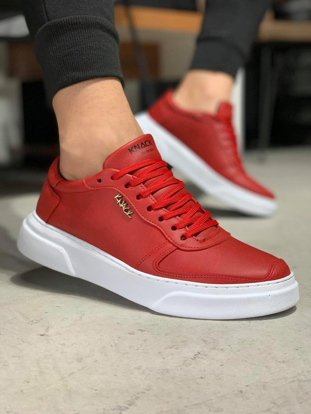 Men's Sneaker Casual Shoes 222 Red - STREETMODE ™