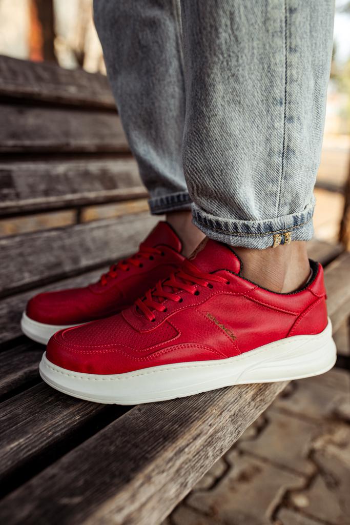 Men's Sneaker Casual Shoes 707 Red - STREETMODE ™