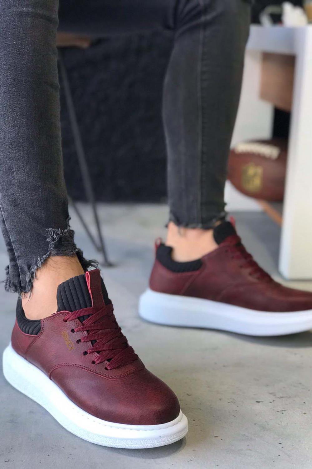 Men's Sneaker Claret Red Casual Sneaker Sports Shoes - STREETMODE ™
