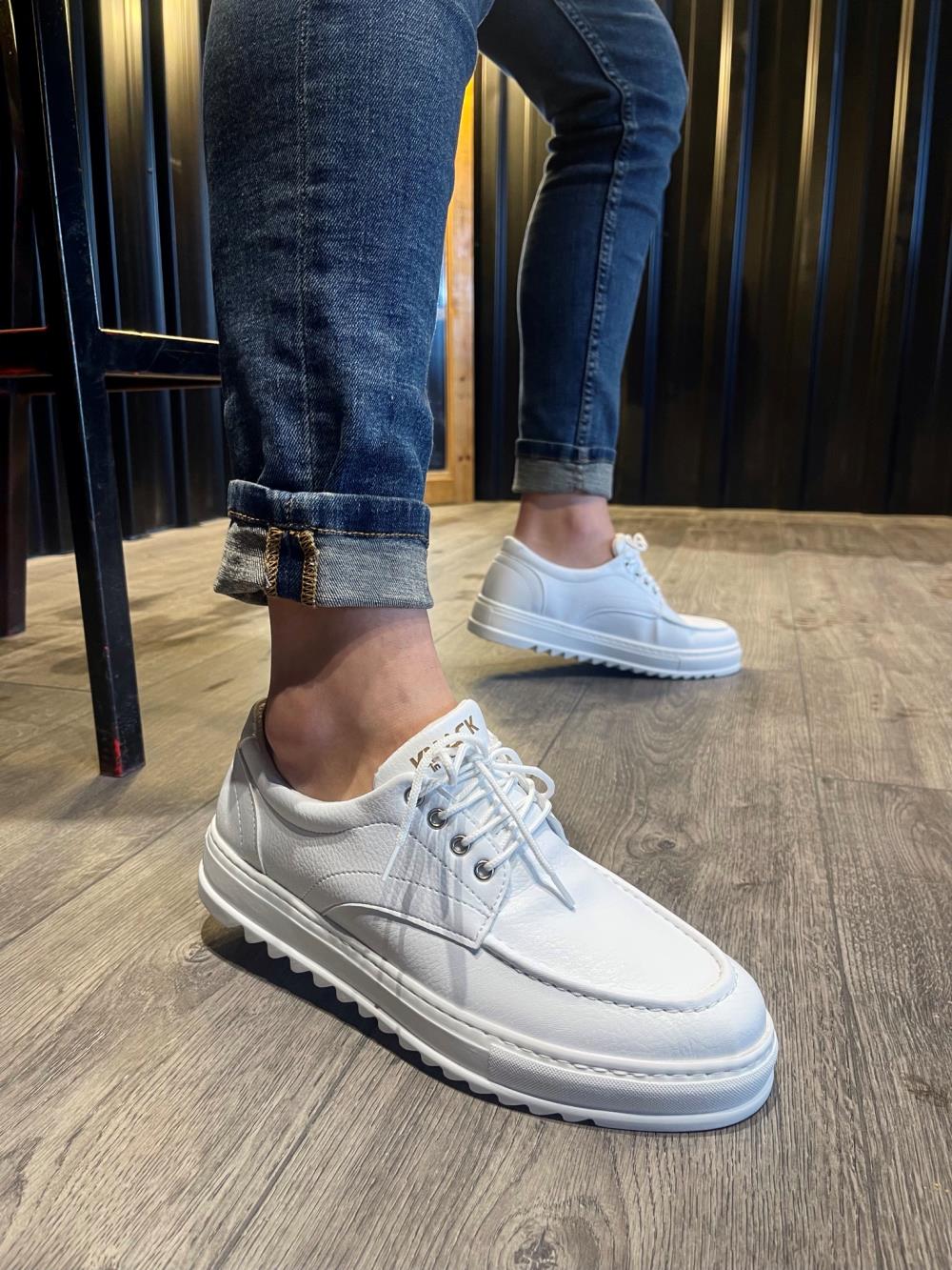 Men's Sneaker Daily Shoe T12 White - STREETMODE ™