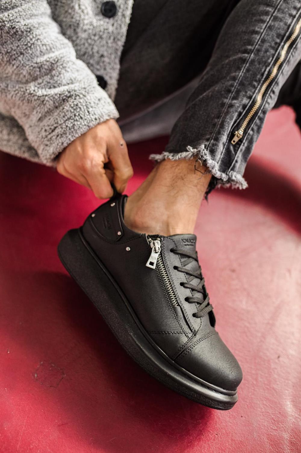 Men's Sneaker Men's Black Sneaker Sports Shoes - STREETMODE ™