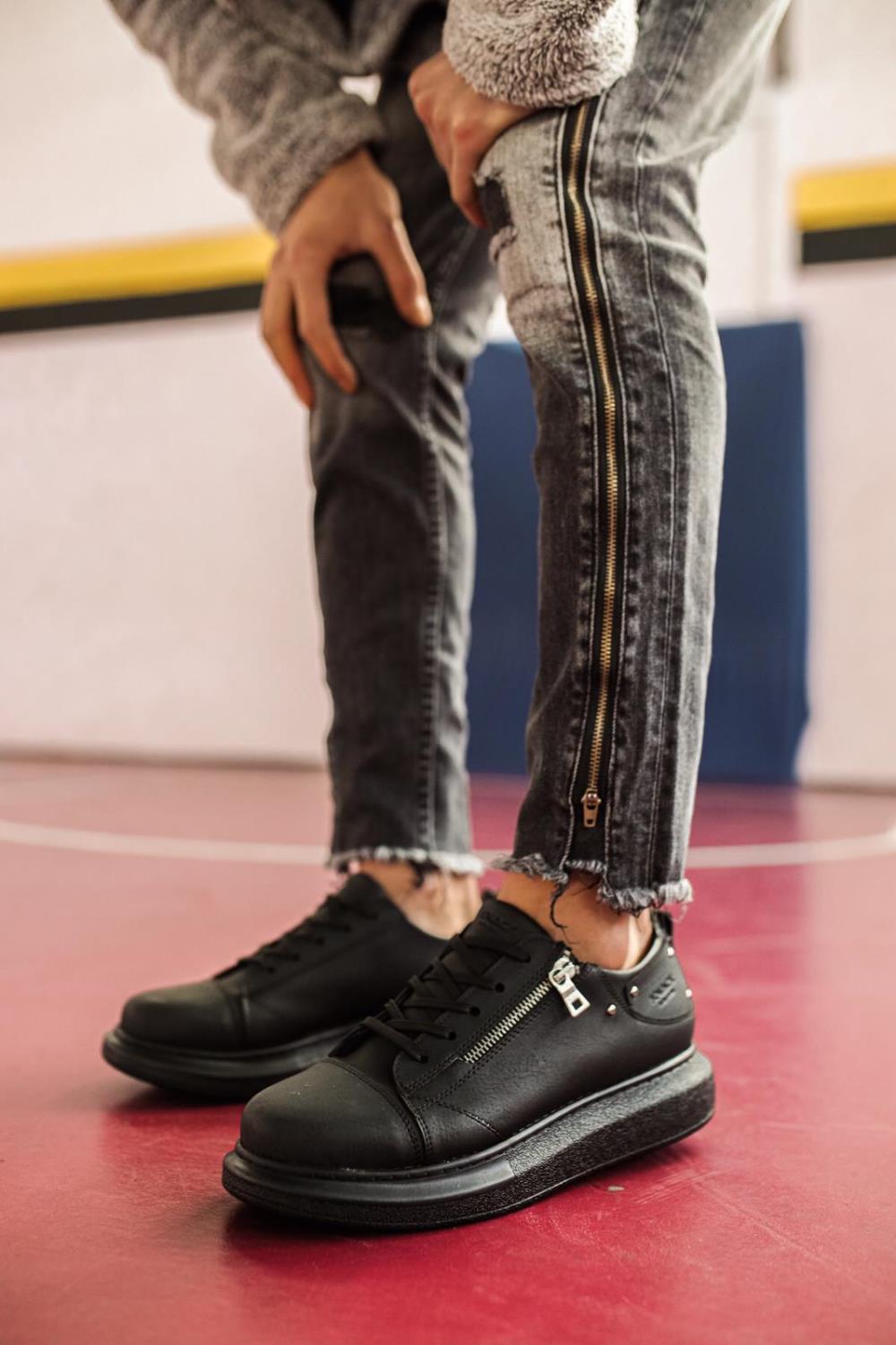 Men's Sneaker Men's Black Sneaker Sports Shoes - STREETMODE ™