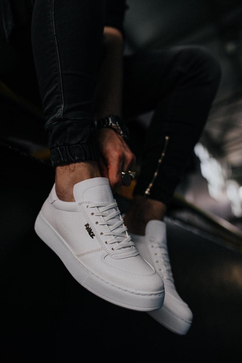 Men's White Casual Sneaker Sports Shoes - STREETMODE ™