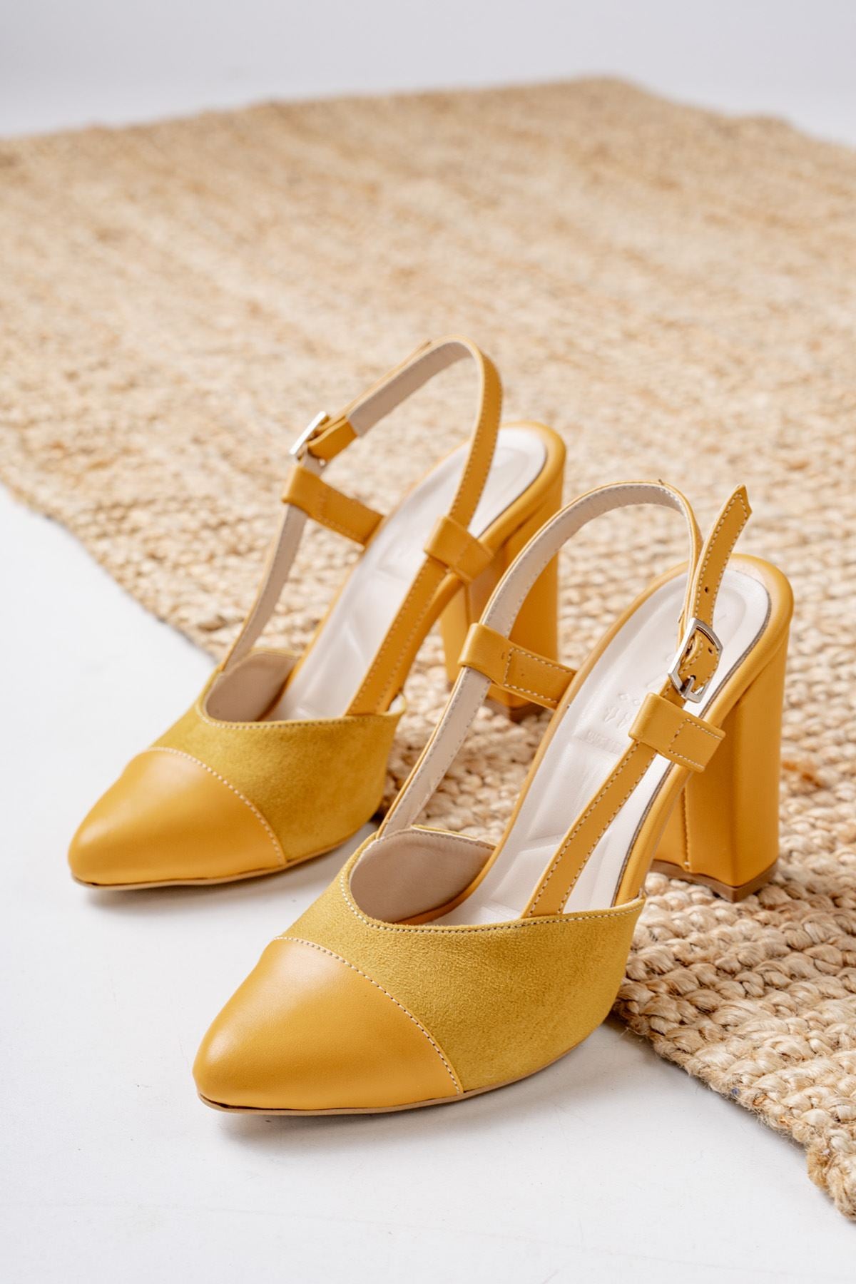 Molpo Mustard Skin - Suede High Heeled Women's Shoes - STREETMODE ™