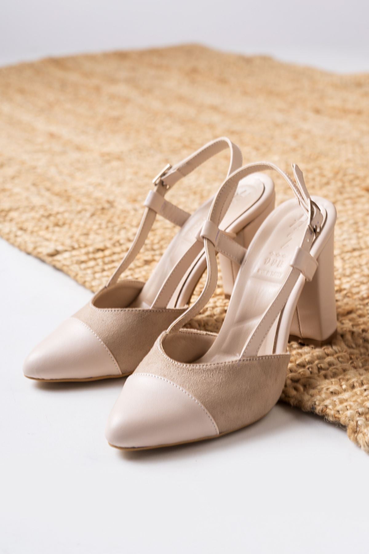 Molpo Cream Skin - Suede High Heeled Women's Shoes - STREETMODE ™