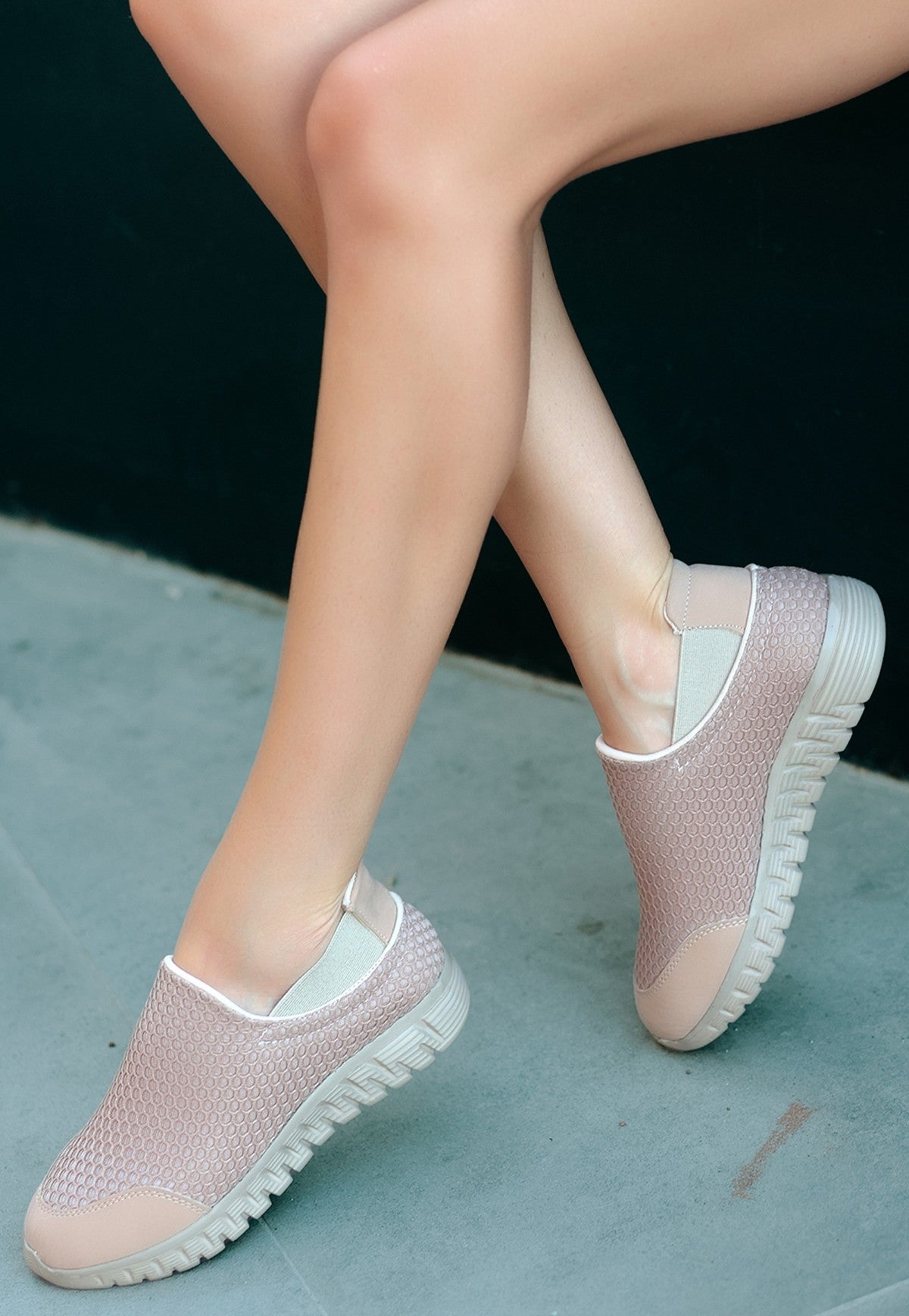 Women's Moni Mink Stretch Ballet Sneakers Shoes - STREETMODE ™