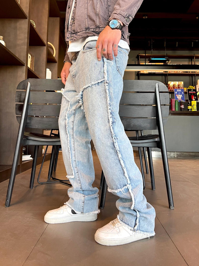 Men's Ofcl Baggy Cargo Pants Blue - STREETMODE ™