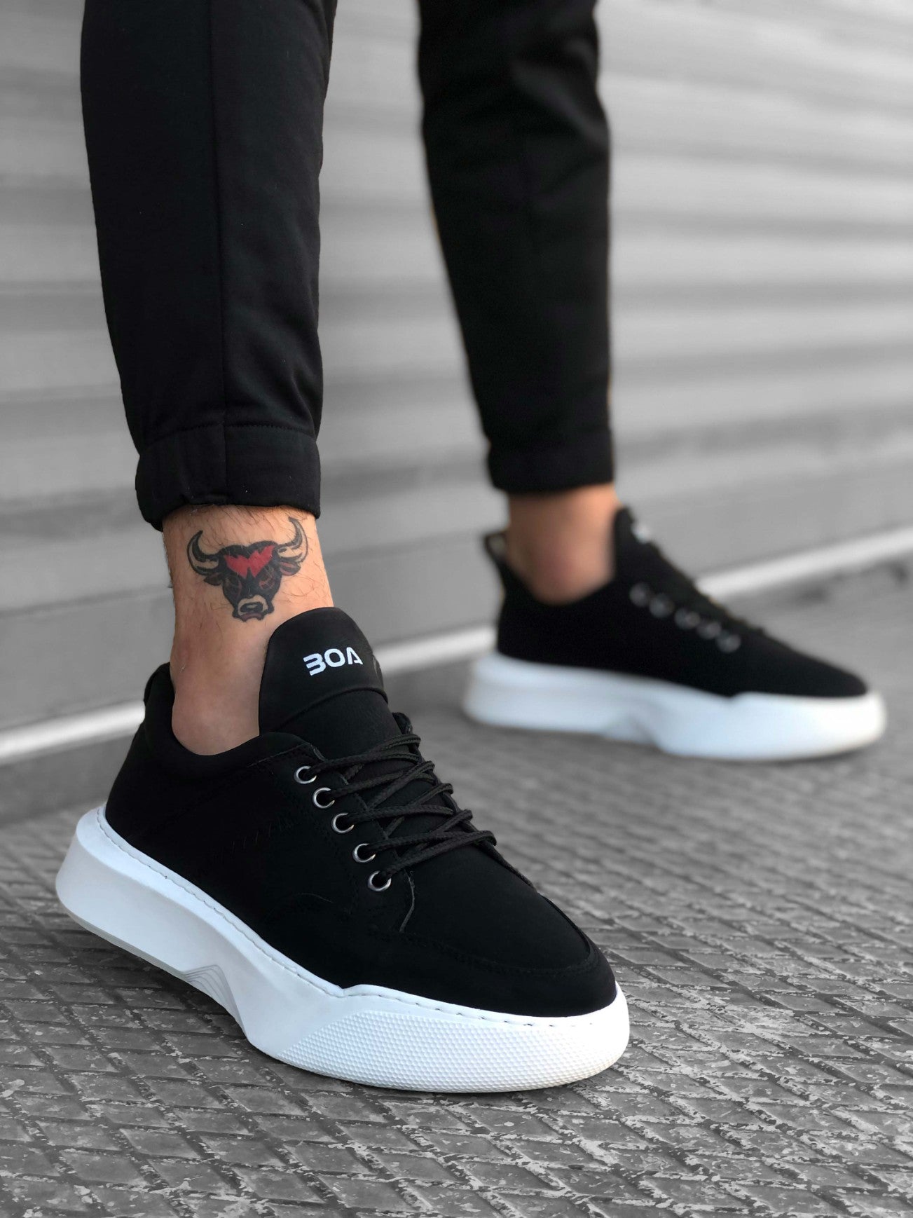 Buy Black White Customized Stylish Casual Canvas High Sole Sneakers Shoes  for Girls Online | yourPrint