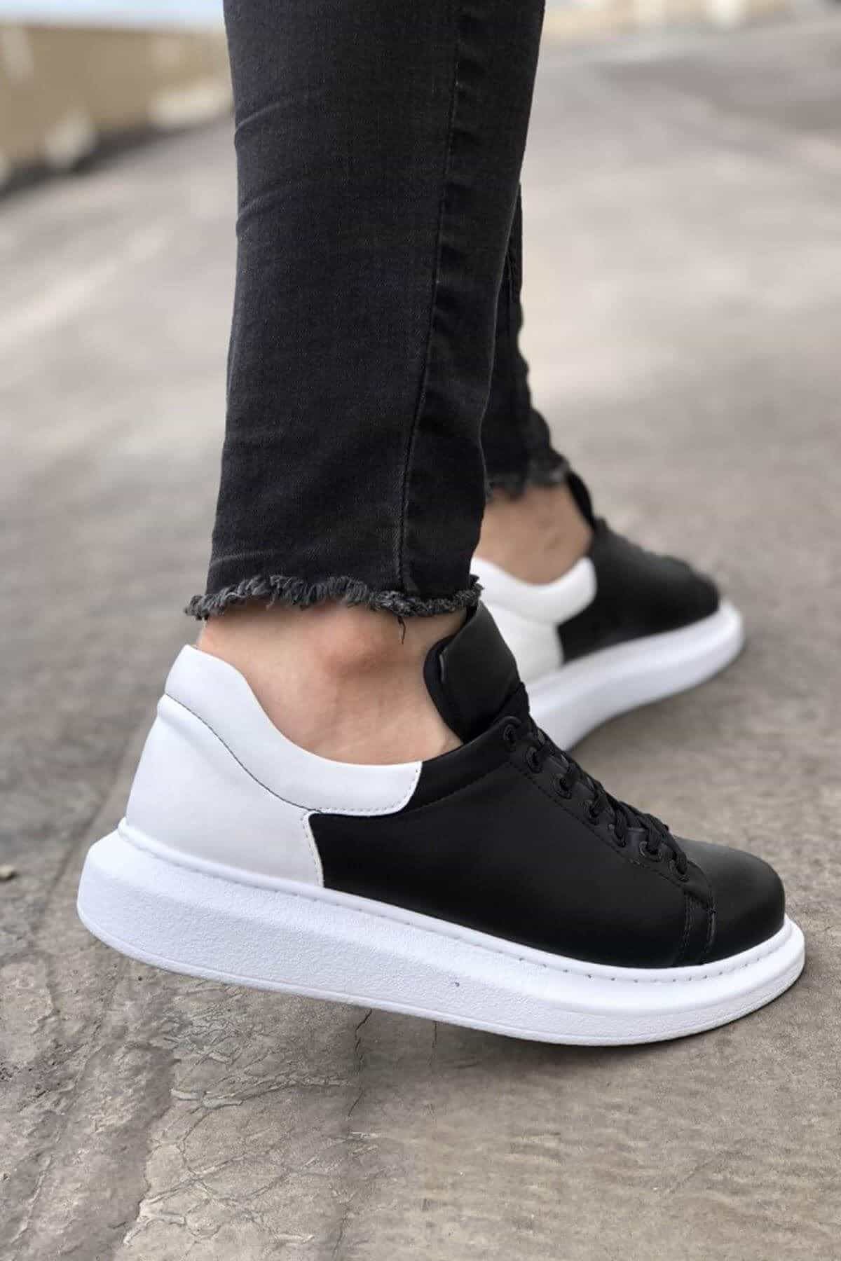CH256 Men's Unisex Black-White Casual Sneaker Sports Shoes - STREETMODE ™