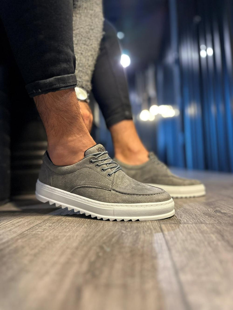 Original Design Design Men's Grey Suede Casual Sneaker Shoes - STREETMODE ™