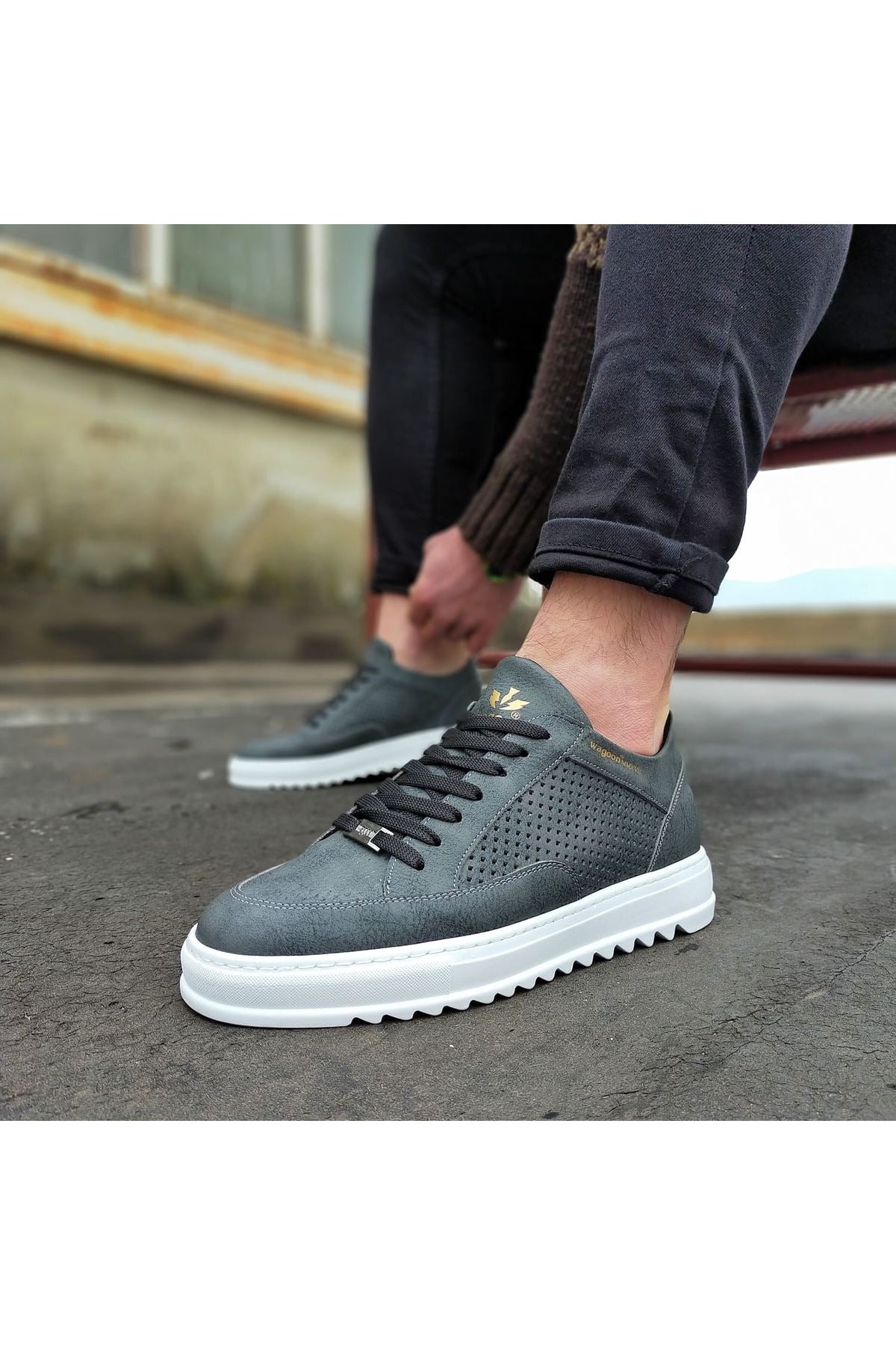 WG505 Gray Men Casual Shoes - STREETMODE ™