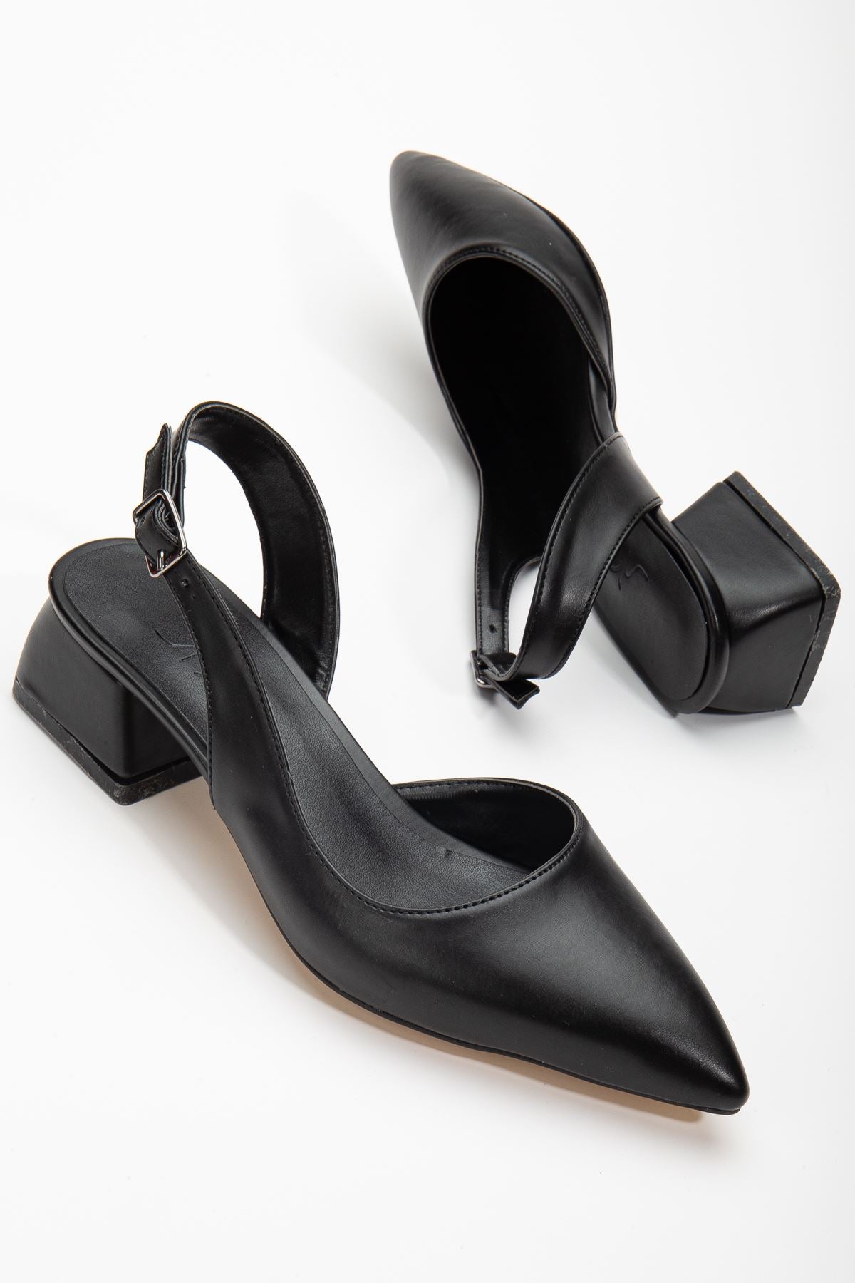 Ossie Black Skin Women's Heeled Shoes - STREETMODE ™