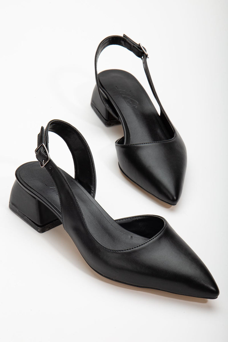 Ossie Black Skin Women's Heeled Shoes - STREETMODE ™