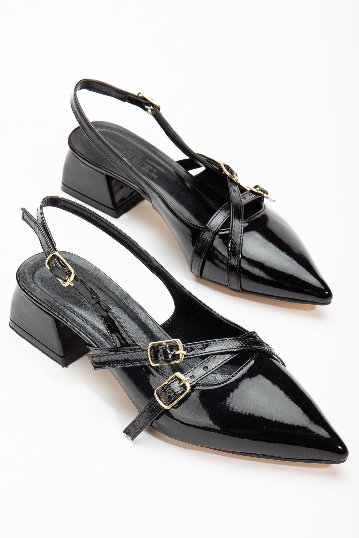 Pary Black Patent Leather Women's Heeled Shoes - STREETMODE ™