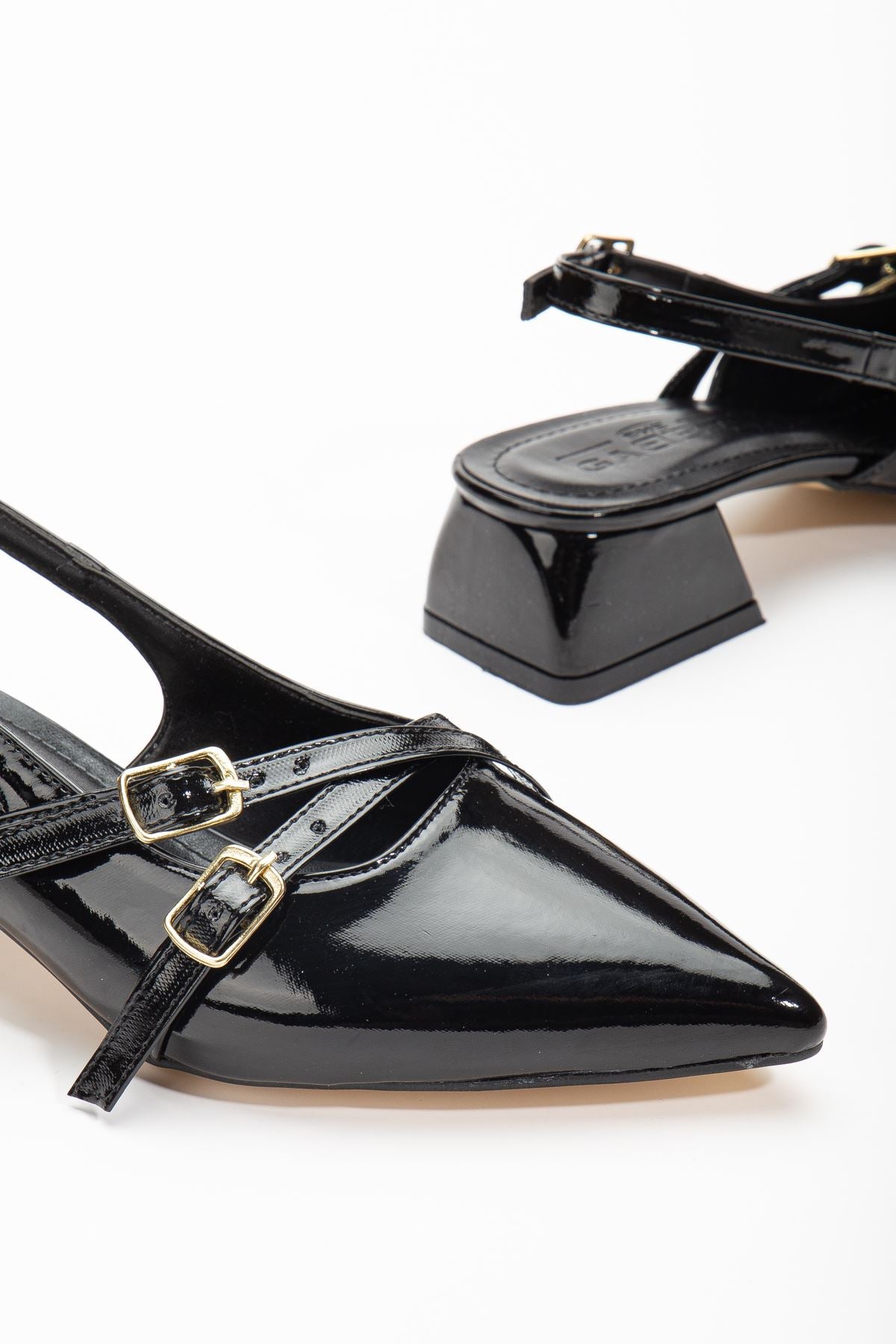 Pary Black Patent Leather Women's Heeled Shoes - STREETMODE ™