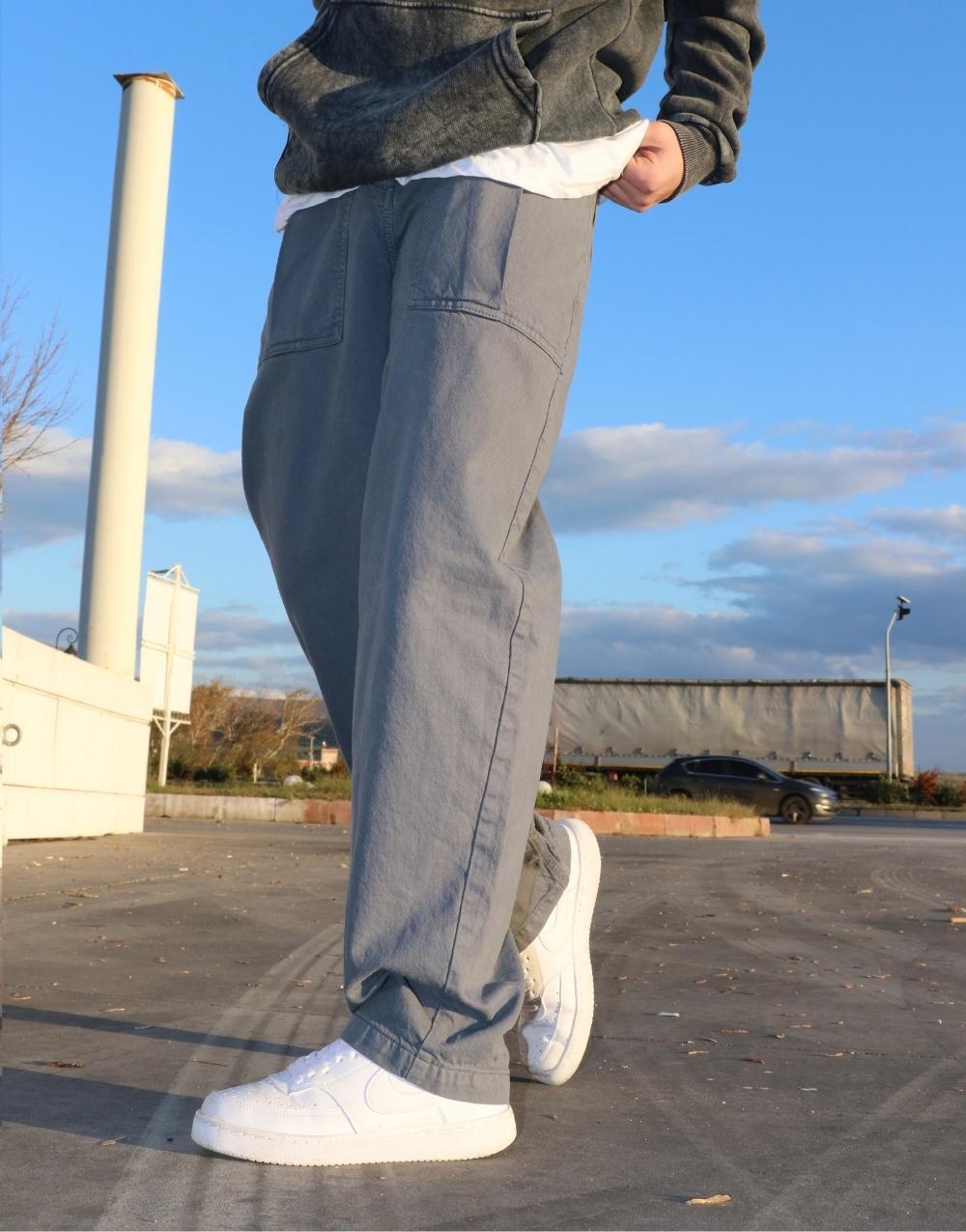 Men's Trendy Baggy Sports Pants Hip Hop Casual Loose Trousers Streets  Sweatpant | eBay