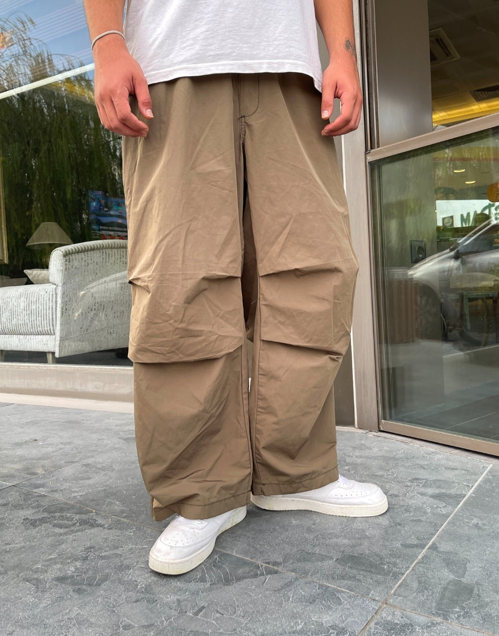 Premium Parachute Waist Elastic Men's Wide Trousers - STREETMODE ™