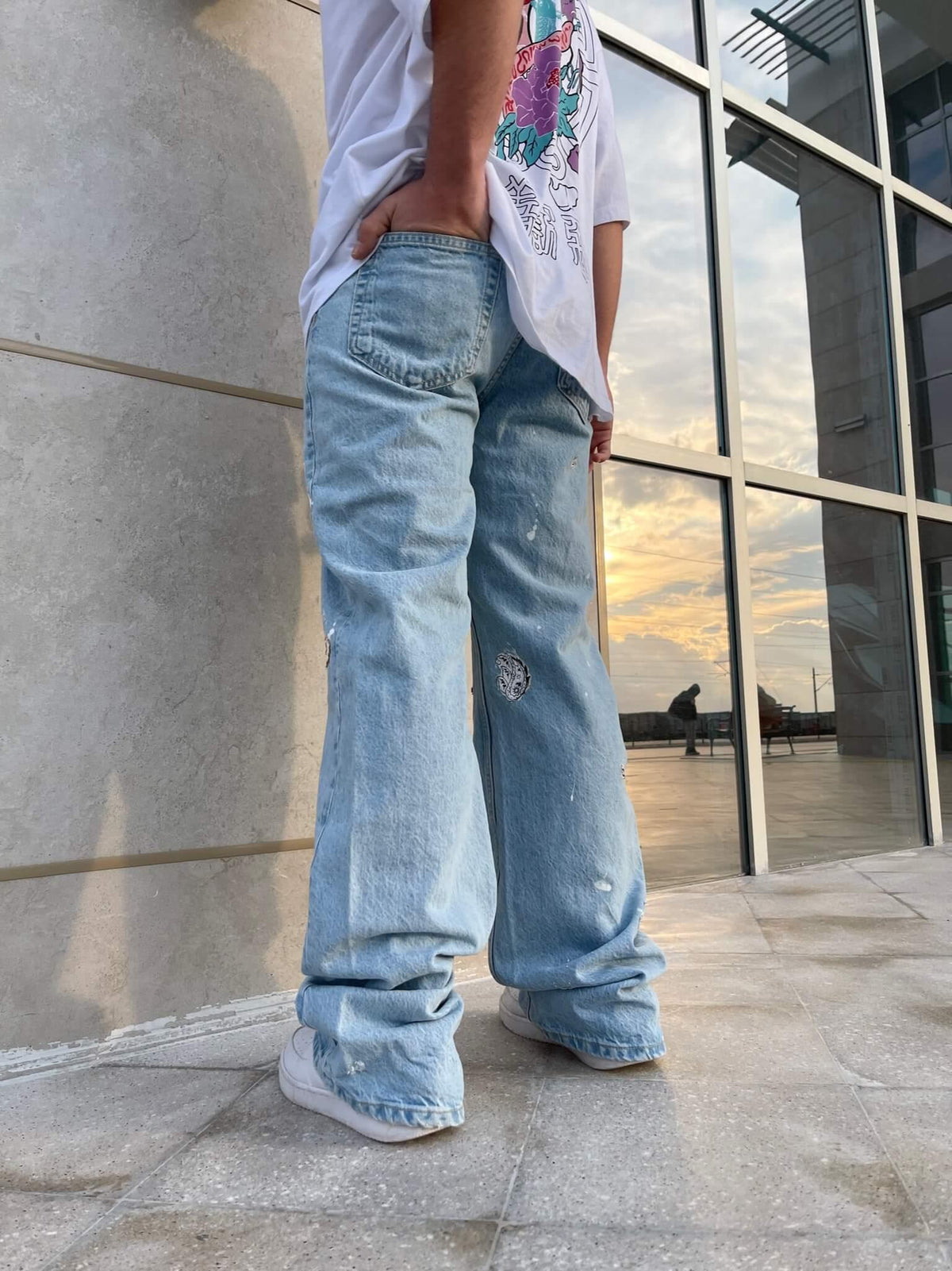 Men's Premium Designed Baggy Jean Trousers - STREETMODE ™