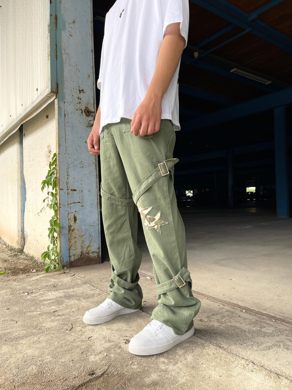 Men's Premium Double Beltly Starry Baggy Trousers - STREETMODE ™