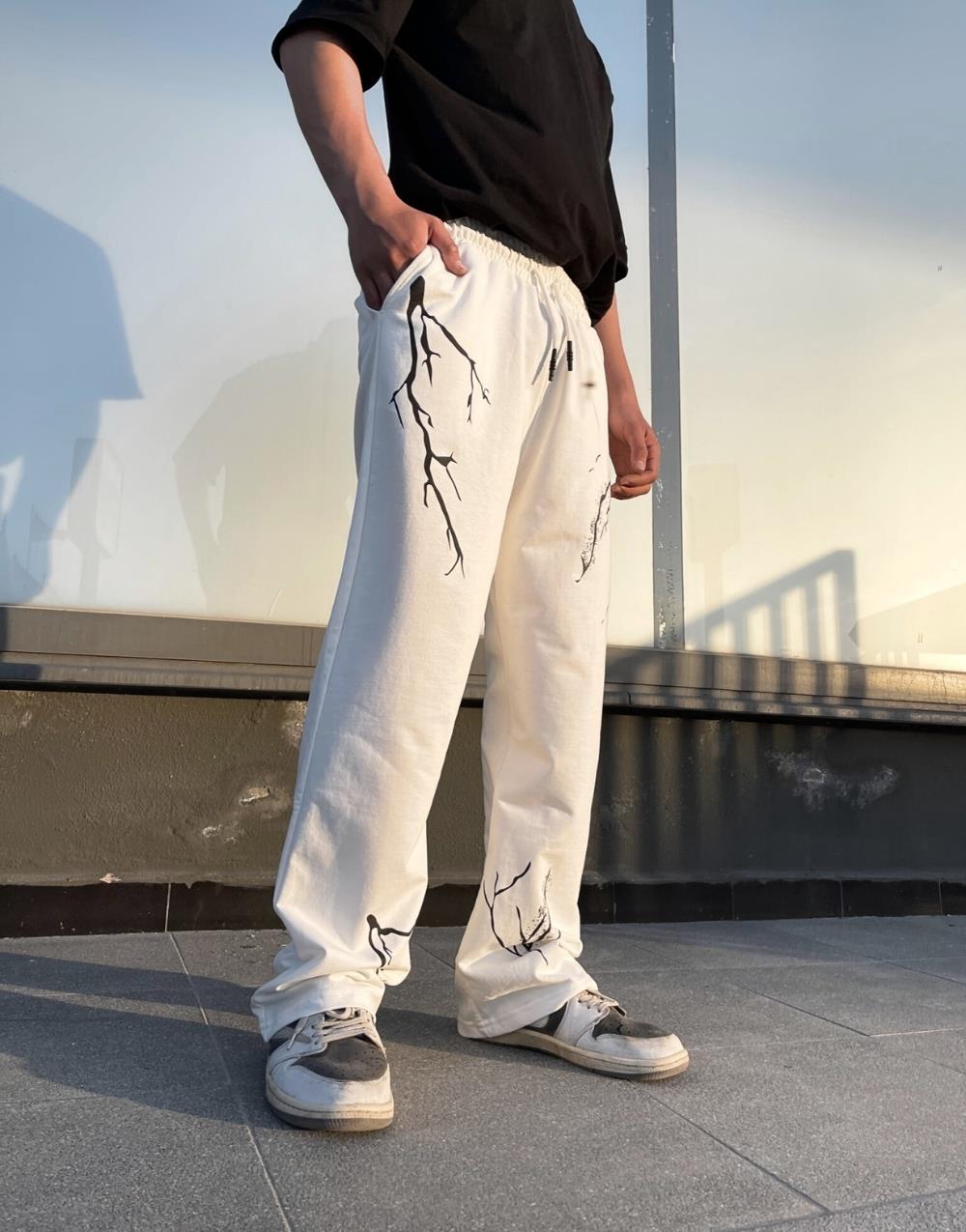 Men's Premium Thin Lightning Baggy Sweatpants - STREETMODE ™