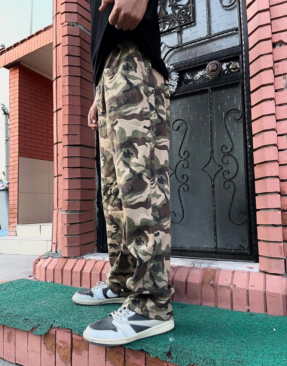 Men's Premium Camouflage Darted Baggy Cargo Pants