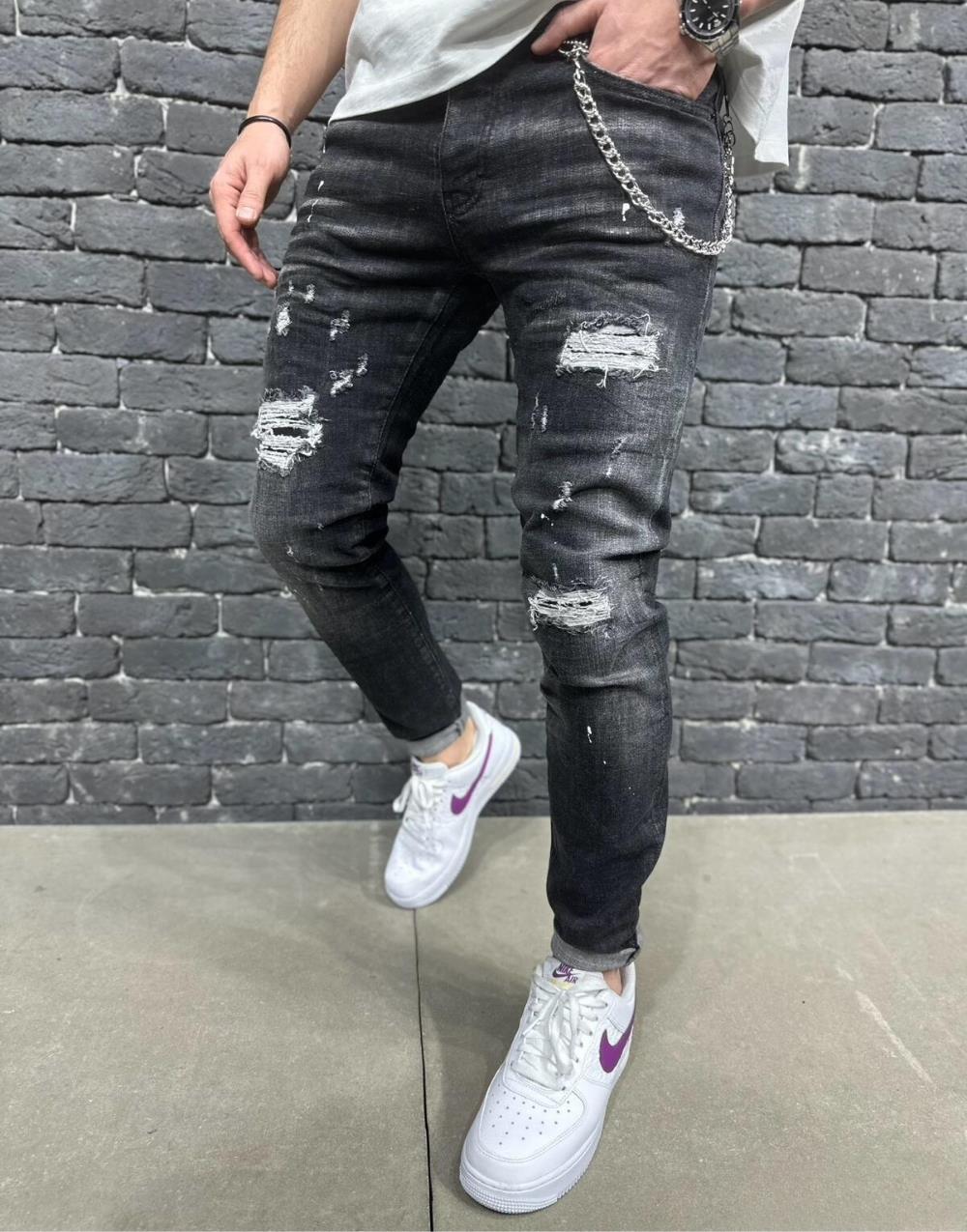 Premium Men's Slim Fit Distressed Jeans
