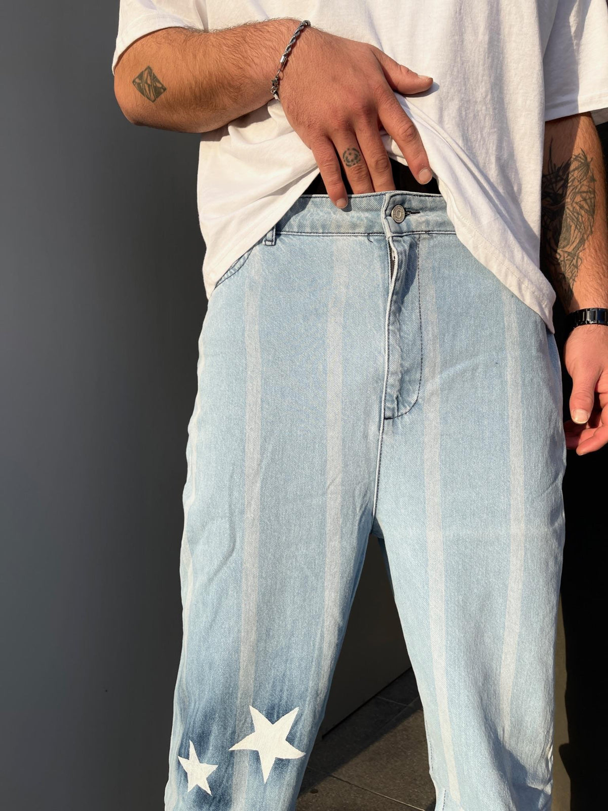 Men's Premium Starry Baggy Jeans - STREETMODE ™