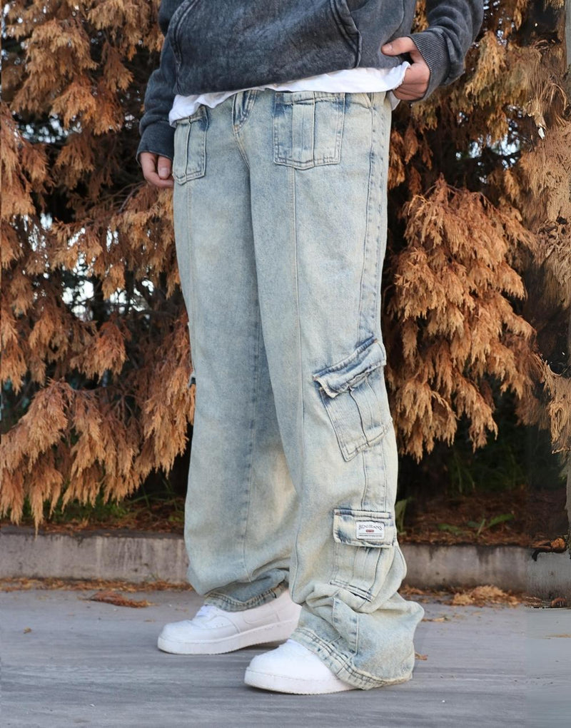 Men's Premium Y2k Baggy Fit Jeans - STREETMODE ™
