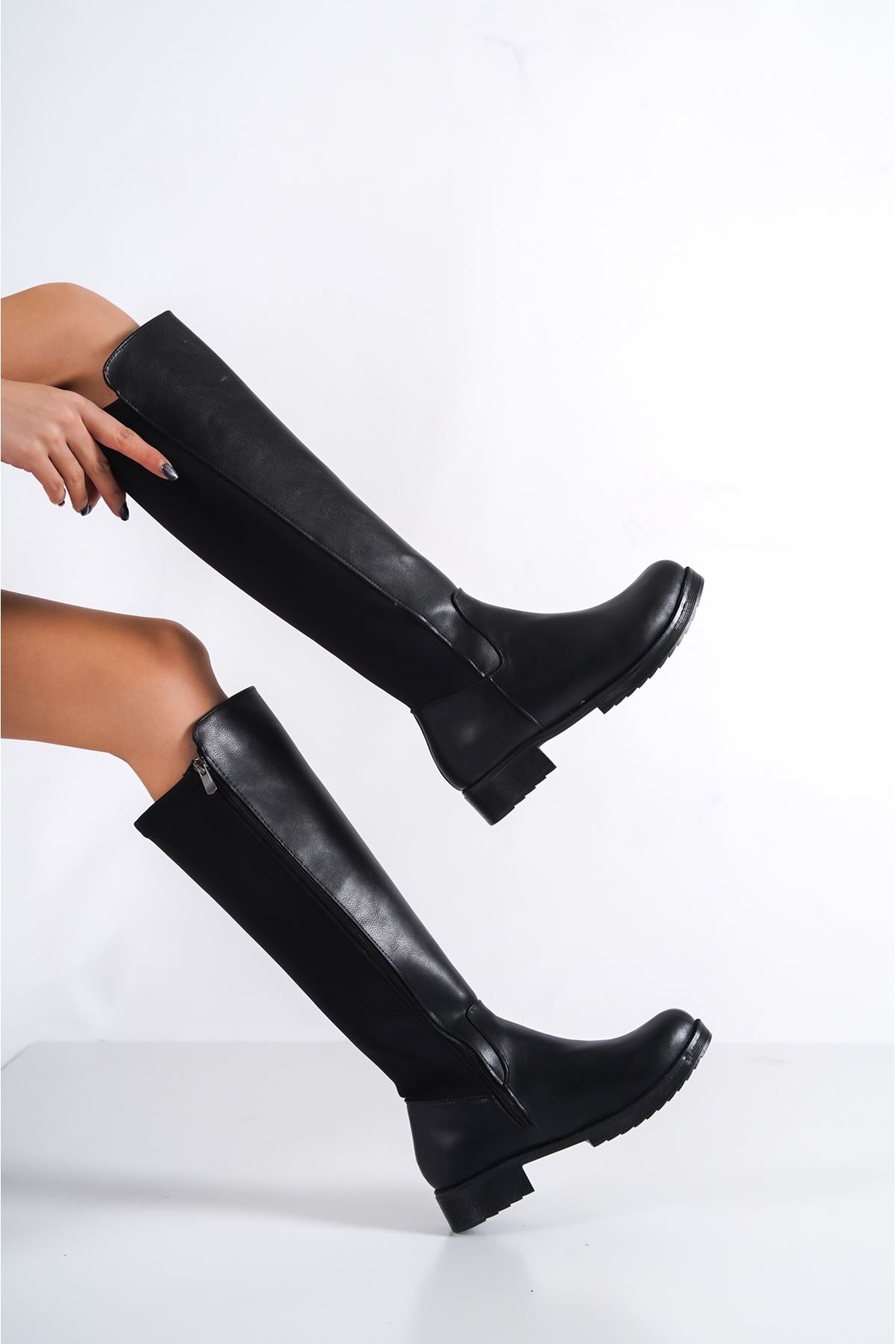Women's Roda Luxury Black Knee High Boots - STREETMODE ™