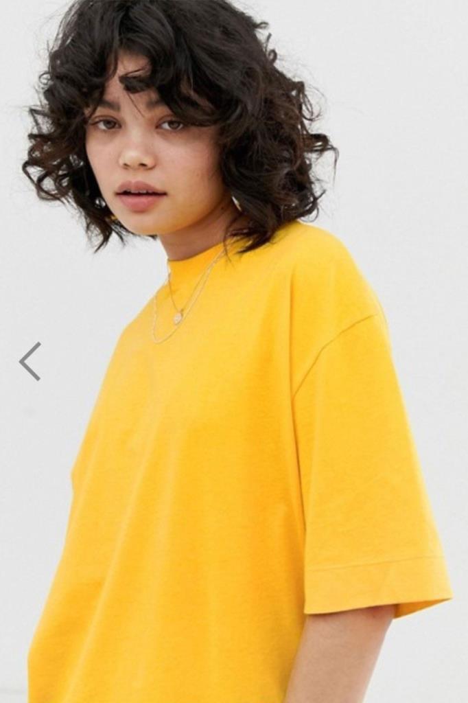 Yellow Oversized Unisex Basic Tshirt - STREETMODE ™