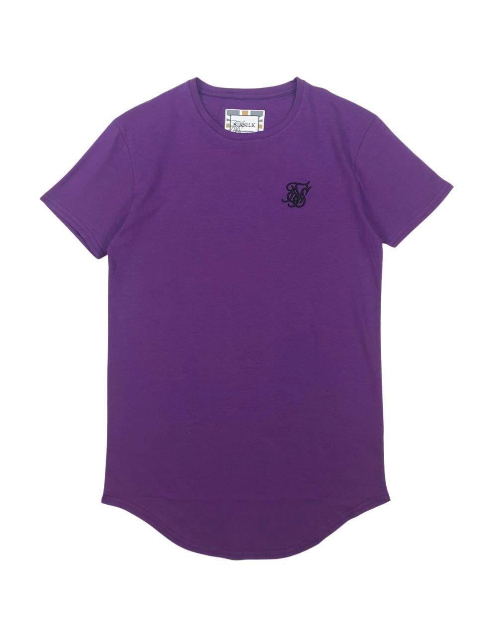 SikSilk Gym Tee Men's T-Shirt Purple