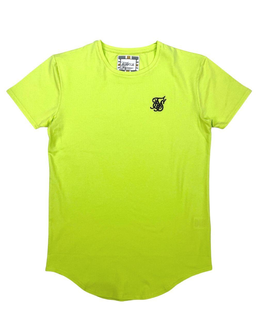 SikSilk Neon Gym Tee Camiseta para hombre 