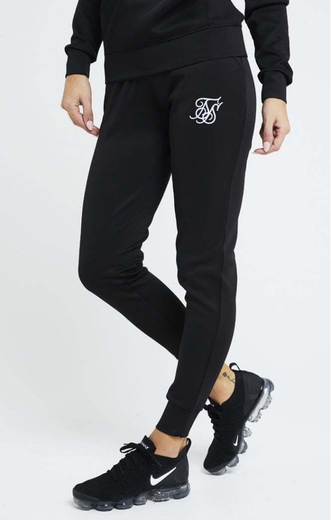 SikSilk Poly Jogger - Black - STREETMODE ™