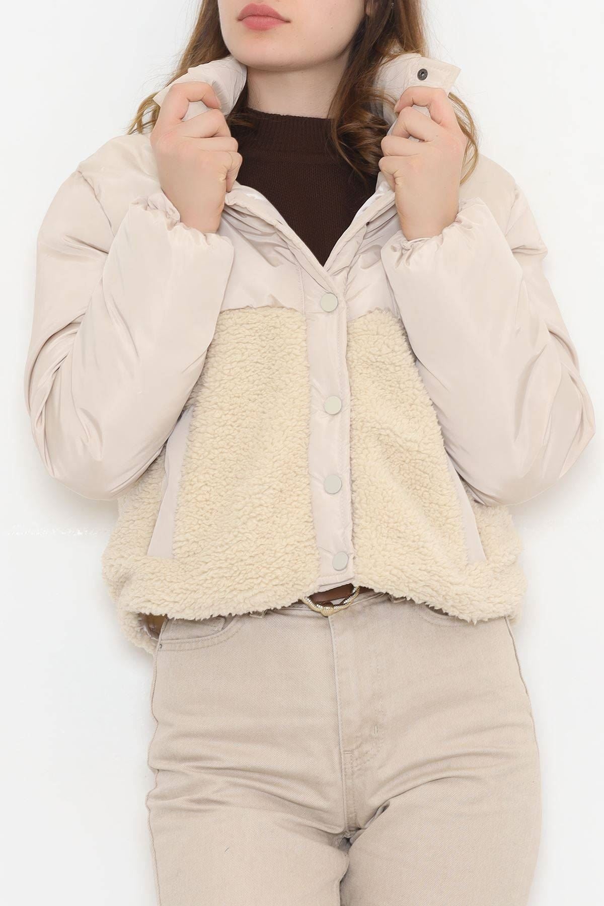 Women's Puffer Jacket Beige - STREETMODE ™