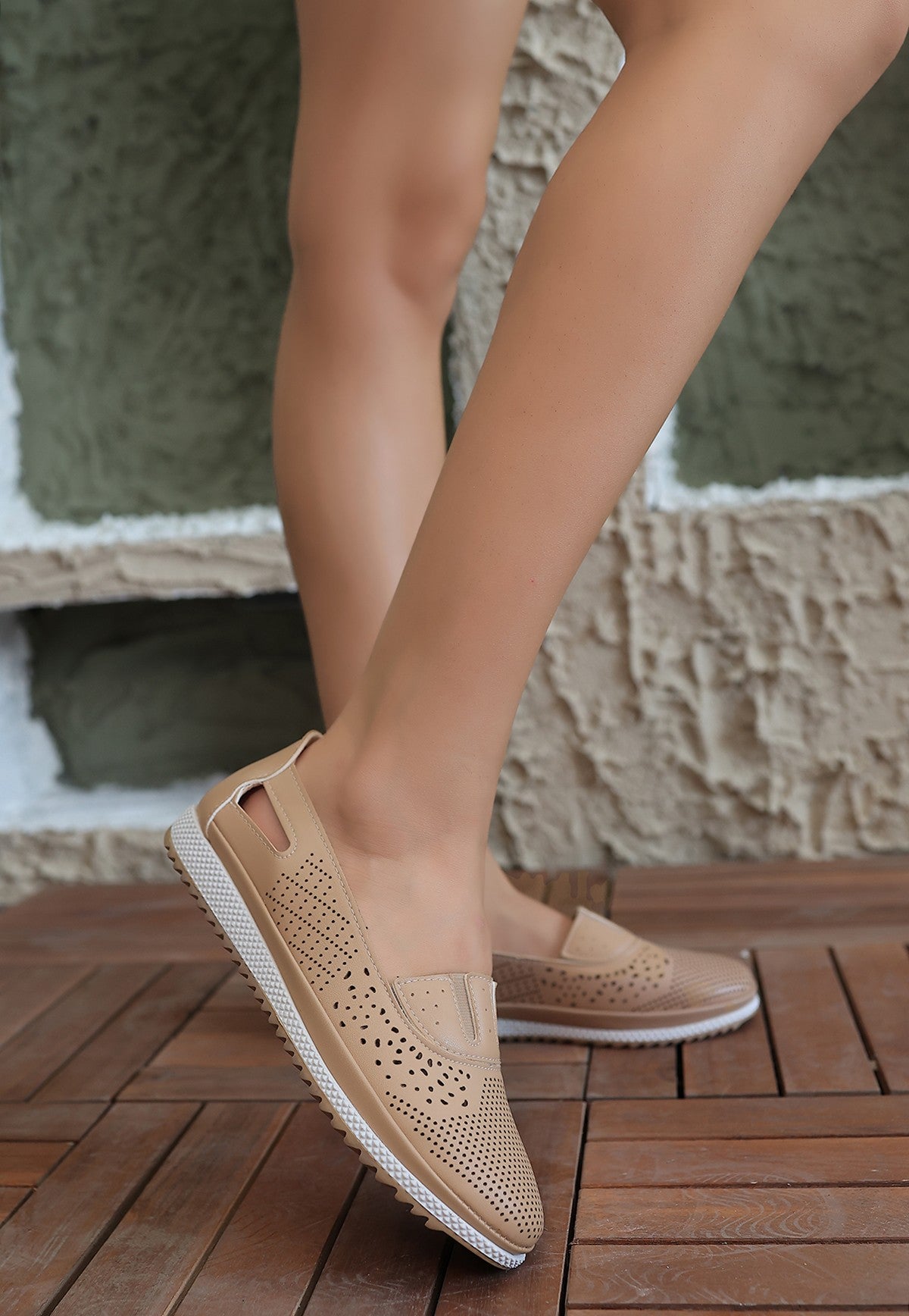 Women's Nude Skin Ballerina Shoes